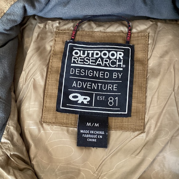 Men’s Outdoor Research Whitefish Down Jacket - Size Medium - Picture 4 of 4